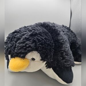 My Pillow Pets Playful Penguin Large Pet 18" Plush Stuffed Animal 2010 Black Htf